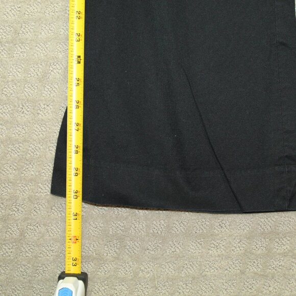 Gap gapstretch Women's 10 (32x30) Black Twill Flared Leg Pants - Picture 5 of 7